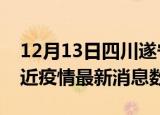 12月13日四川遂宁疫情新增确诊数及遂宁最近疫情最新消息数据