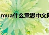 mua什么意思中文网络用语（mua什么意思）