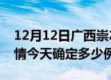 12月12日广西崇左目前疫情是怎样及崇左疫情今天确定多少例了