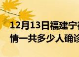 12月13日福建宁德目前疫情是怎样及宁德疫情一共多少人确诊了