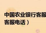 中国农业银行客服电话是多少（中国农业银行客服电话）
