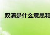 双清是什么意思和含义（双清是什么意思）