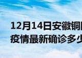 12月14日安徽铜陵今天疫情最新情况及铜陵疫情最新确诊多少例