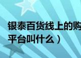 银泰百货线上的购物平台（银泰百货线上购物平台叫什么）
