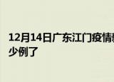 12月14日广东江门疫情新增病例详情及江门疫情今天确定多少例了