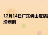 12月14日广东佛山疫情最新动态及佛山疫情最新消息今天新增病例