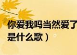 你爱我吗当然爱了搞笑版（你爱我吗当然爱了是什么歌）