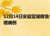 12月14日安徽宣城疫情今日数据及宣城疫情最新消息今天新增病例