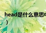 head是什么意思中文翻译（head是什么意思）