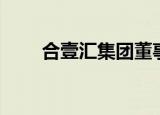 合壹汇集团董事长胡飞阳（合壹汇）