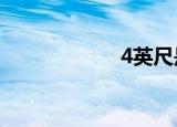 4英尺是多少厘米？