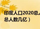 印度人口2020总人数多少亿（印度人口2020总人数几亿）