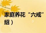 家庭养花“六戒”（关于家庭养花“六戒”介绍）