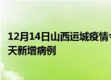 12月14日山西运城疫情今日最新情况及运城疫情最新消息今天新增病例