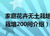 家庭花卉无土栽培200问（关于家庭花卉无土栽培200问介绍）