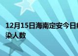 12月15日海南定安今日疫情数据及定安疫情最新通报今天感染人数