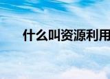 什么叫资源利用（什么叫资源管理器）