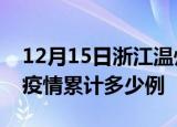 12月15日浙江温州疫情现状详情及温州这次疫情累计多少例