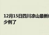 12月15日四川凉山最新疫情确诊人数及凉山疫情患者累计多少例了