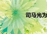 司马光为什么这么讨厌？