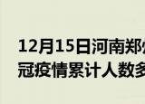 12月15日河南郑州疫情新增多少例及郑州新冠疫情累计人数多少
