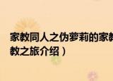 家教同人之伪萝莉的家教之旅（关于家教同人之伪萝莉的家教之旅介绍）