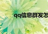 qq信息群发怎么发（qq信息群发）