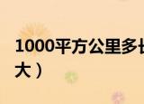 1000平方公里多长多宽（1000平方公里有多大）