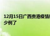 12月15日广西贵港疫情新增病例详情及贵港疫情今天确定多少例了