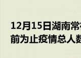 12月15日湖南常德疫情最新确诊数及常德目前为止疫情总人数