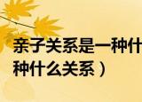 亲子关系是一种什么样的关系（亲子关系是一种什么关系）