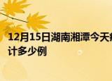 12月15日湖南湘潭今天疫情近期情况及湘潭最新疫情目前累计多少例