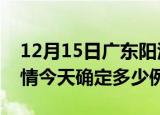 12月15日广东阳江目前疫情是怎样及阳江疫情今天确定多少例了