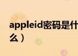 appleid密码是什么密码（appleid密码是什么）