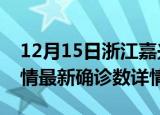 12月15日浙江嘉兴疫情新增病例数及嘉兴疫情最新确诊数详情