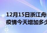 12月15日浙江舟山疫情最新消息数据及舟山疫情今天增加多少例