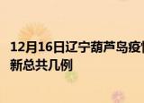12月16日辽宁葫芦岛疫情最新数据消息及葫芦岛本土疫情最新总共几例
