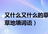 又什么又什么的草地比喻句（又什么又什么的草地填词语）