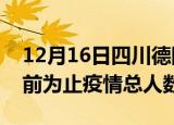 12月16日四川德阳疫情新增确诊数及德阳目前为止疫情总人数