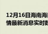 12月16日海南海口疫情最新通报表及海口疫情最新消息实时数据