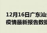 12月16日广东汕头疫情最新数据消息及汕头疫情最新报告数据