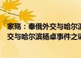 家殇：奉俄外交与哈尔滨杨卓事件之谜（关于家殇：奉俄外交与哈尔滨杨卓事件之谜介绍）