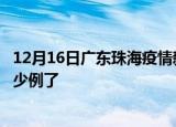 12月16日广东珠海疫情新增病例详情及珠海疫情今天确定多少例了
