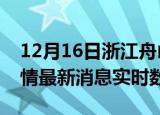 12月16日浙江舟山疫情最新通报表及舟山疫情最新消息实时数据