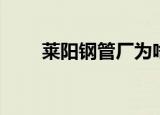 莱阳钢管厂为啥注销（莱阳钢管厂）