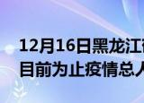 12月16日黑龙江鹤岗疫情新增确诊数及鹤岗目前为止疫情总人数