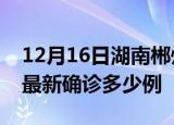 12月16日湖南郴州疫情最新动态及郴州疫情最新确诊多少例