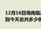 12月16日海南临高疫情最新通报及临高疫情到今天总共多少例