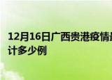 12月16日广西贵港疫情最新状况今天及贵港最新疫情目前累计多少例