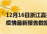 12月16日浙江嘉兴疫情最新数据消息及嘉兴疫情最新报告数据